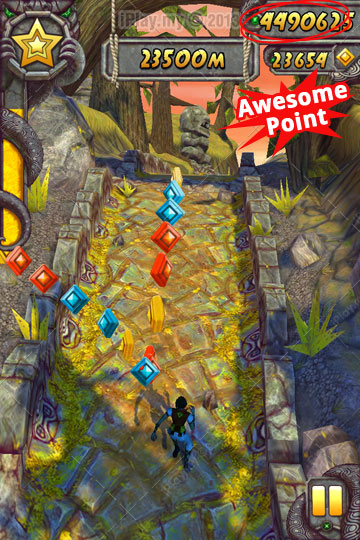 How to cheats in Temple Run 2 proof 2