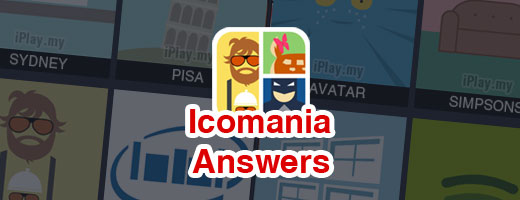 Icomania Answers with Pictures Cover
