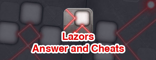 Lazors Answers Cheat Sheet - Cover