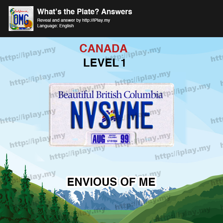 What's the Plate Canada Level 1