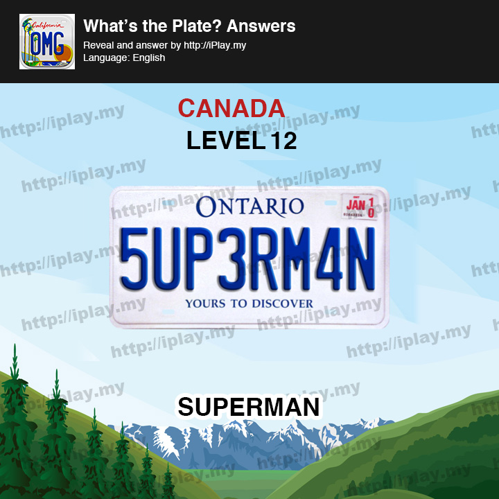 What's the Plate Canada Level 12