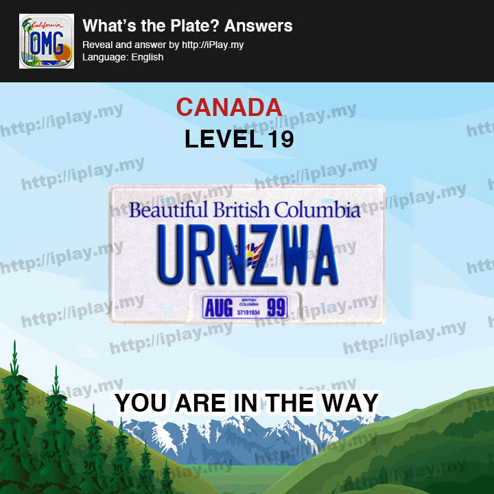 What's the Plate Canada Level 19