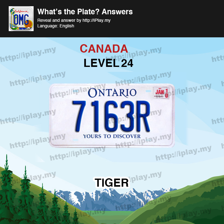 What's the Plate Canada Level 24