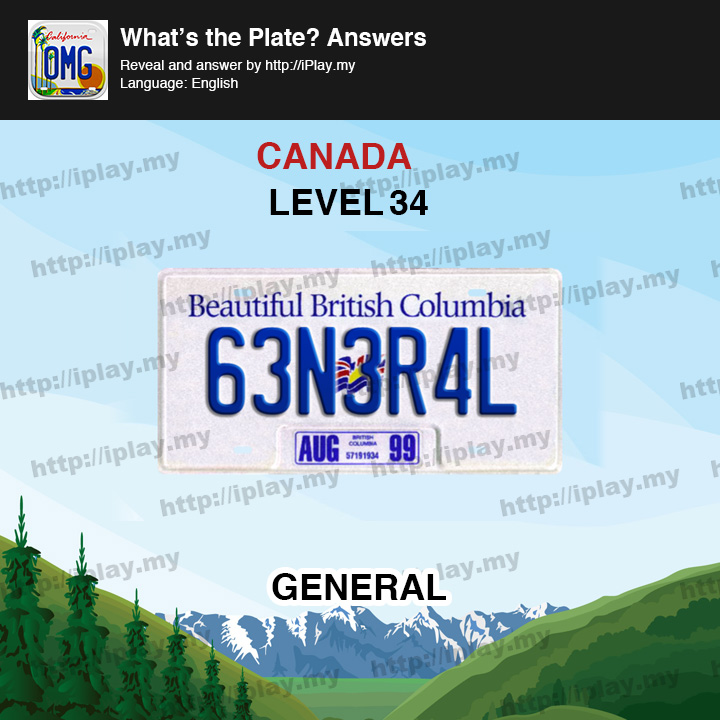 What's the Plate Canada Level 34
