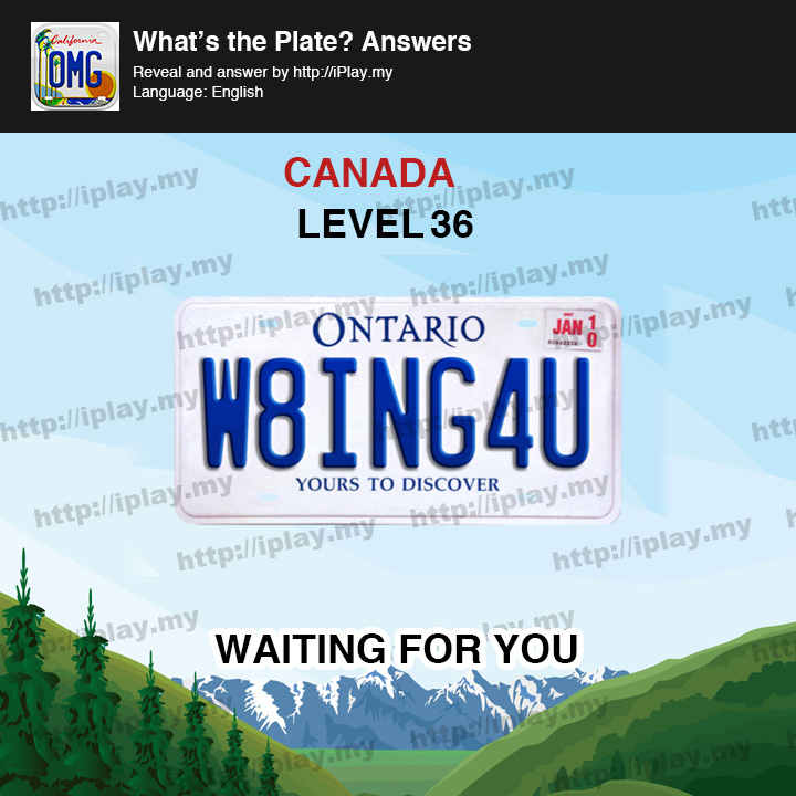 What's the Plate Canada Level 36
