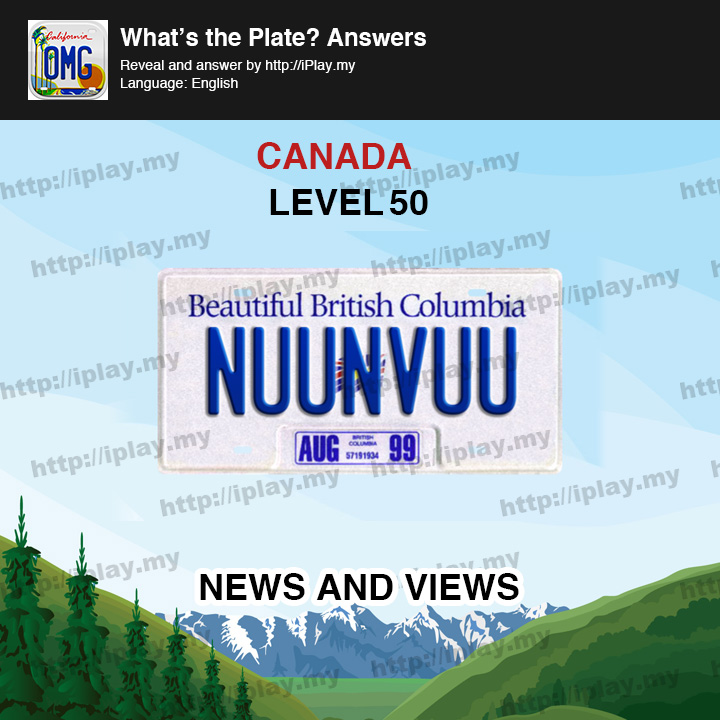 What's the Plate Canada Level 50