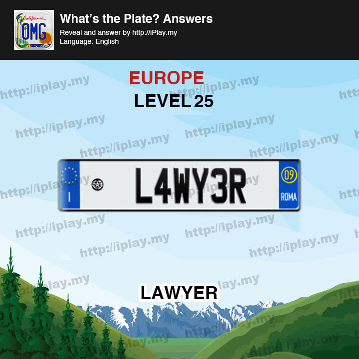 What's the Plate Europe Level 25