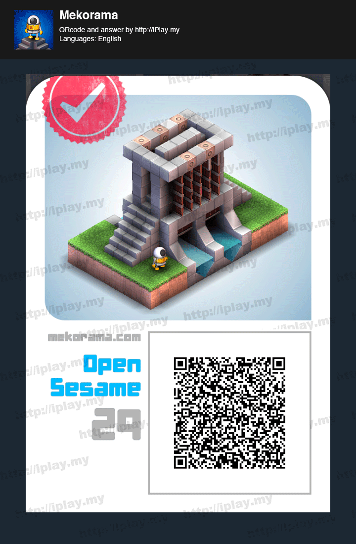 Mekorama All Levels Answers And Qr Code Iplay My